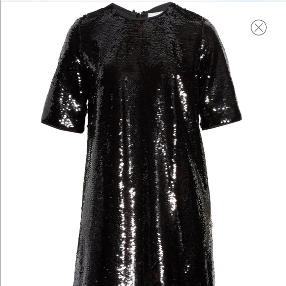 BOSS Dettia Short Sleeve Sequin Shift Dress NWT - Picture 6 of 13